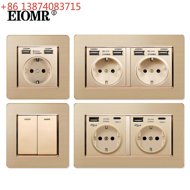 Home Improvement Outlet - EIOMR 16A EU Wall Electrical Sockets