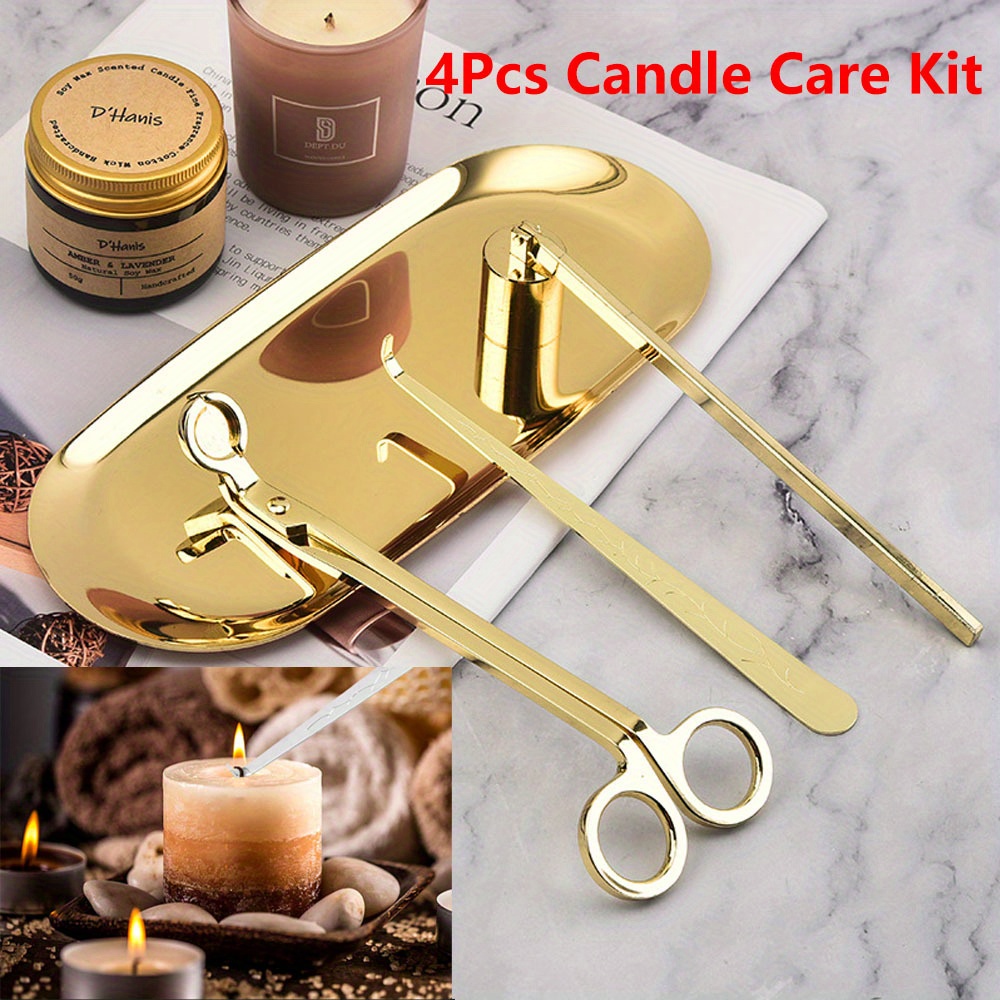 Home Improvement Diy - 4pcs/set Luxury Candle Care Kit Stainless