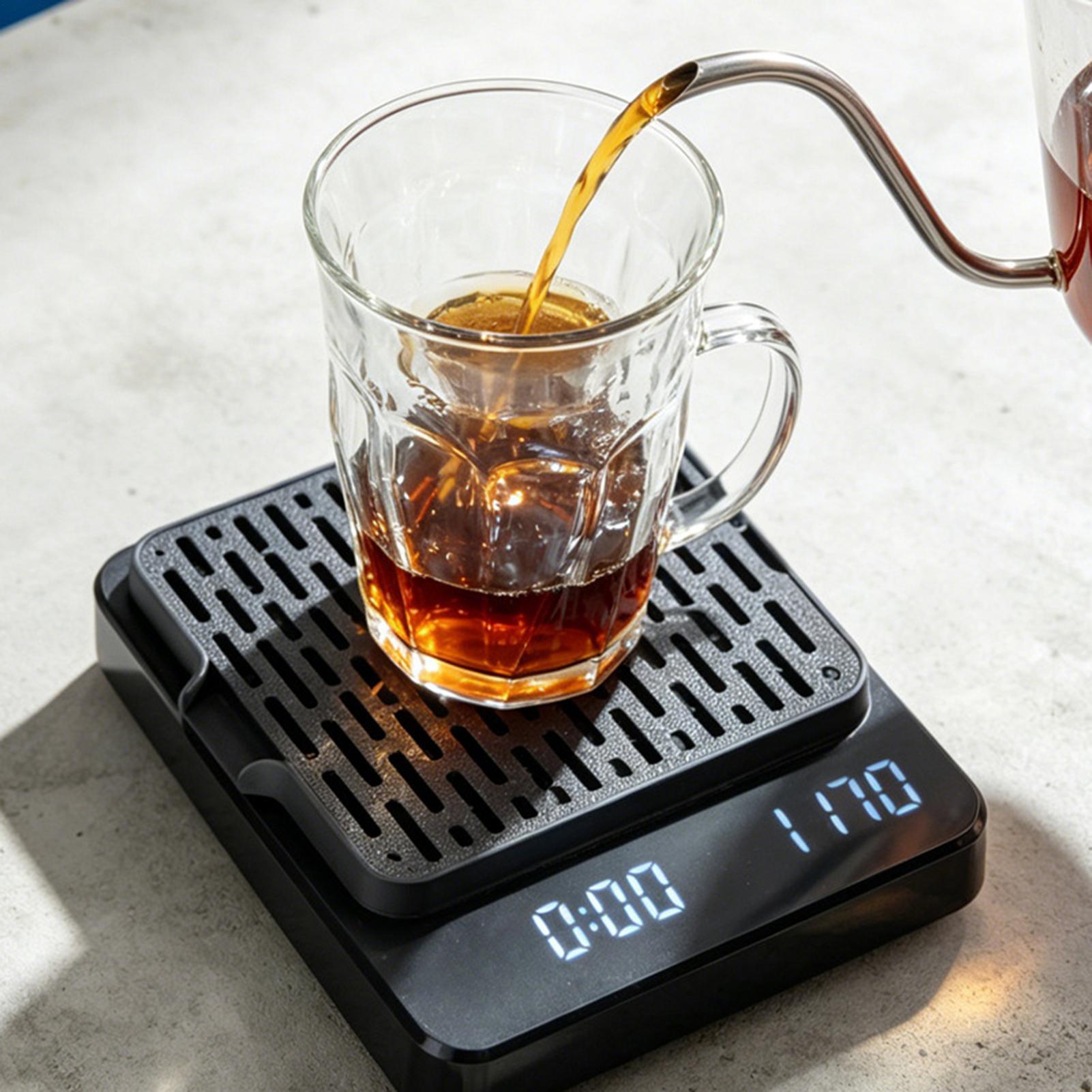 Home Improvement House - Scale Auto-Draining Tray Digital Espresso Scale