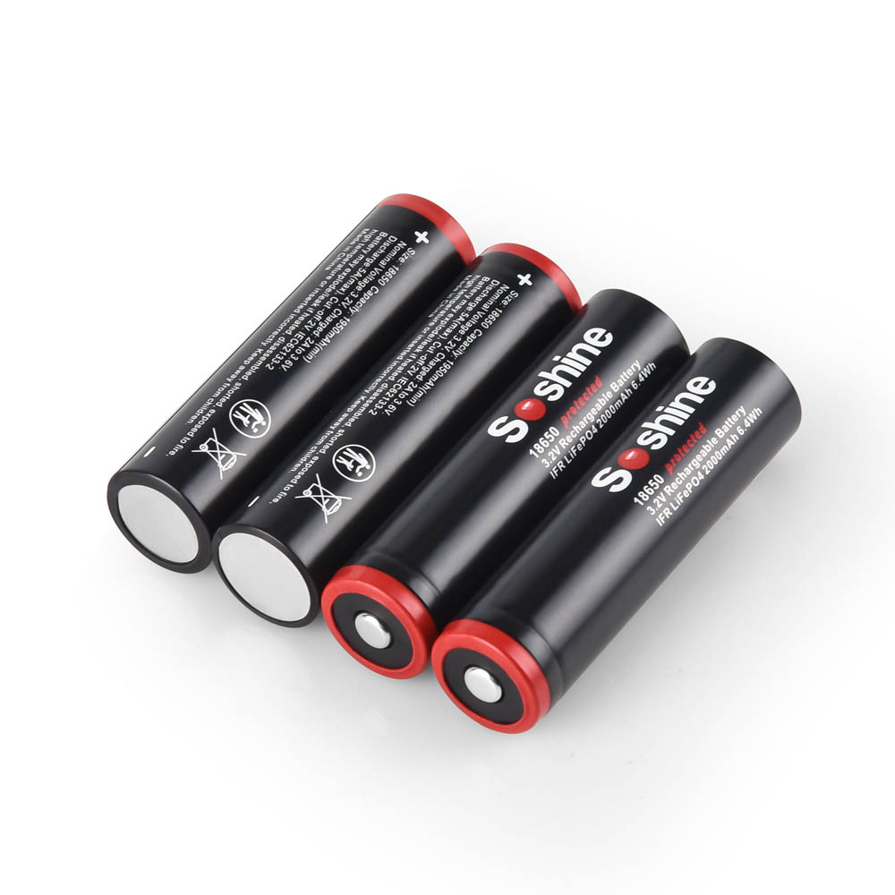 Home Improvement House - Soshine 3.2V 2000mAh Rechargeable Battery 18650