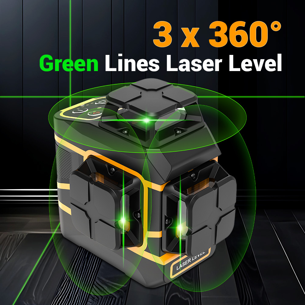 Level Laser Line - Laser Level 3x360° Self Leveling 3D