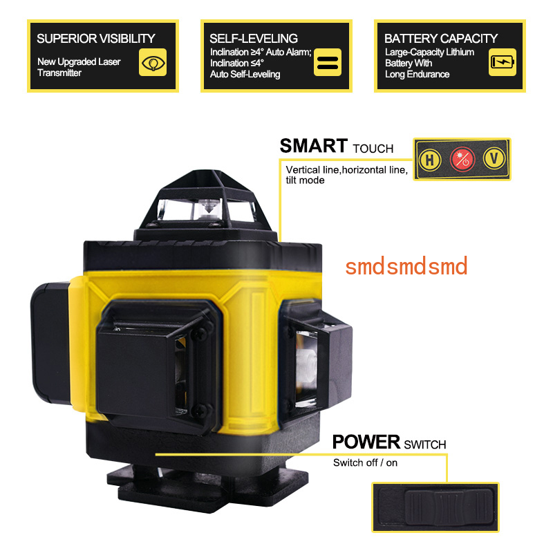 16 Lines 4D Laser Level Horizo - Level Laser Line のレビューと価格