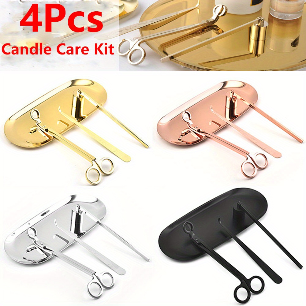 4pcs/set Luxury Candle Care Ki - Home Improvement Diy のレビューと価格