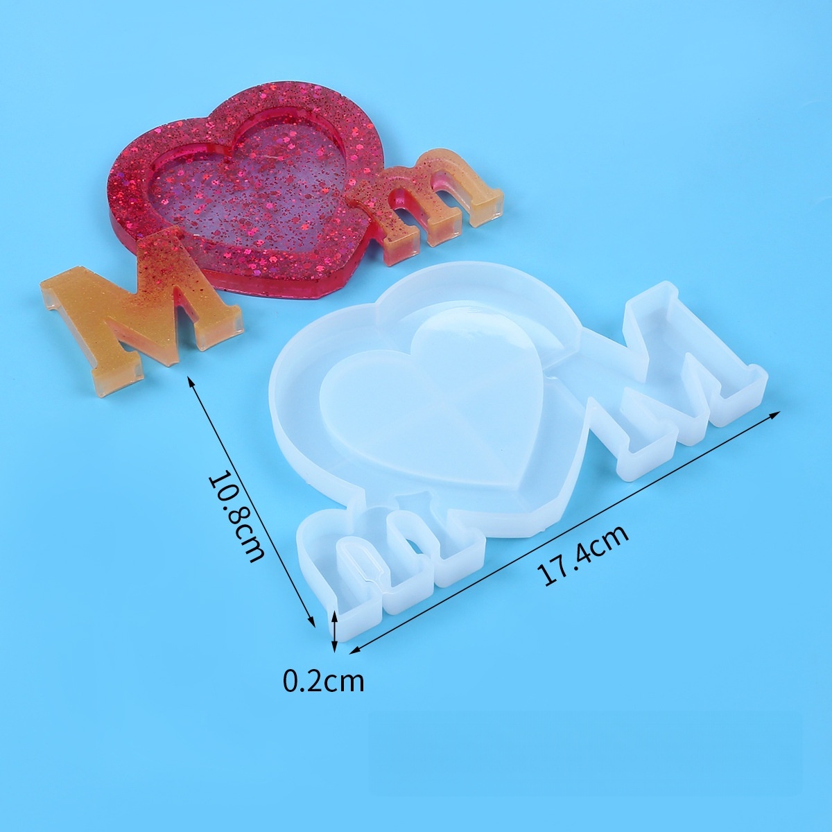 Letter Mm Epoxy Resin Silicone - Home Improvement House のレビューと価格