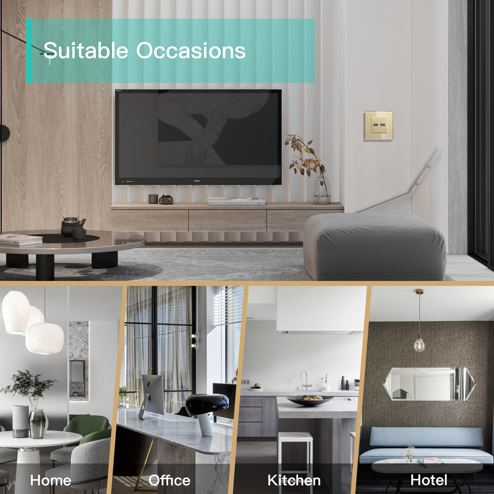 Bseed Wall Power Socket Switch - Home Improvement Outlet のレビューと価格