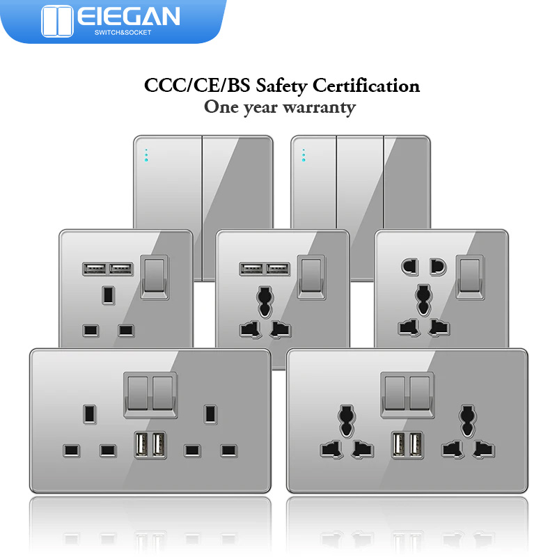 ELEGAN UK Socket Grey 16A/20A/ - Home Improvement Outlet のレビューと価格