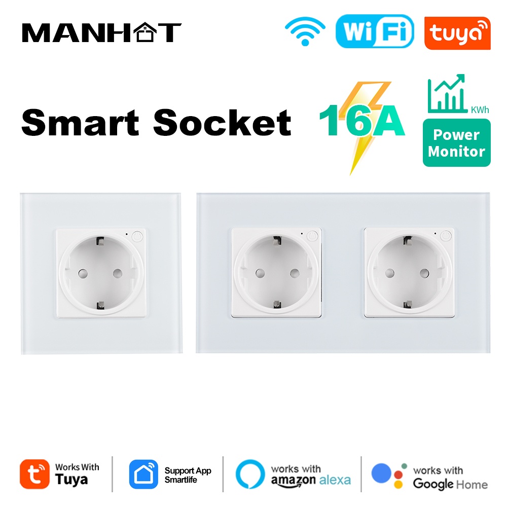 16A Tuya Wifi Smart Dual Socke - Home Improvement Outlet のレビューと価格