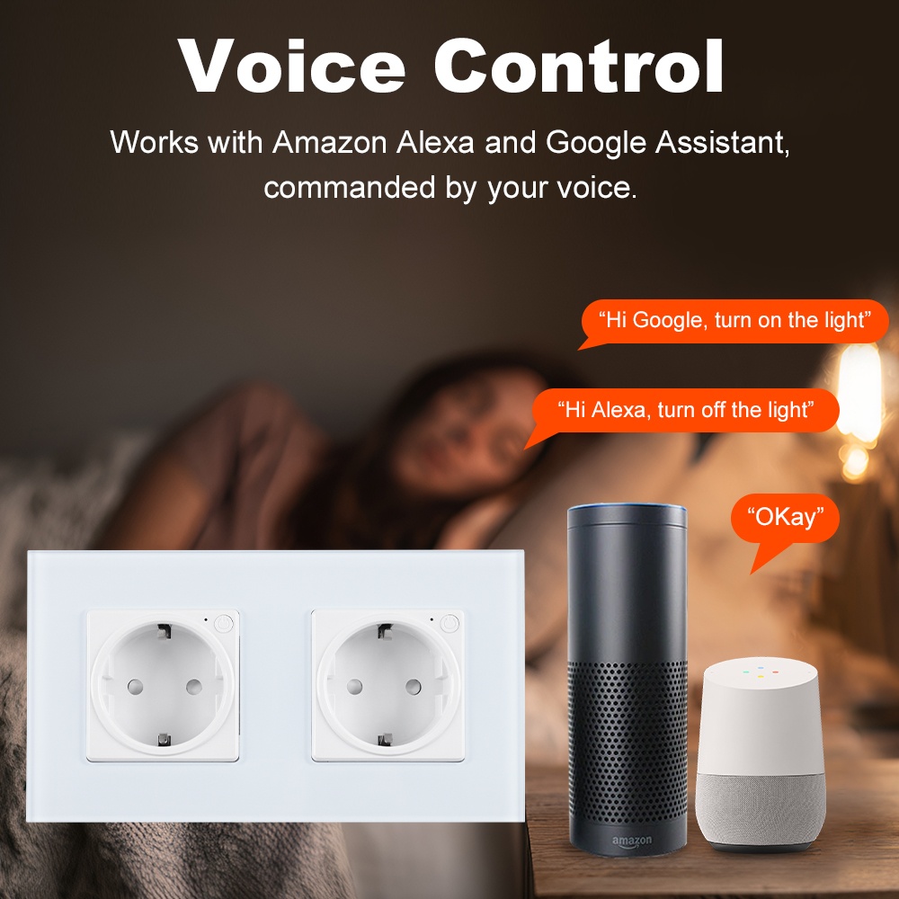 16A Tuya Wifi Smart Dual Socke - Home Improvement Outlet のレビューと価格