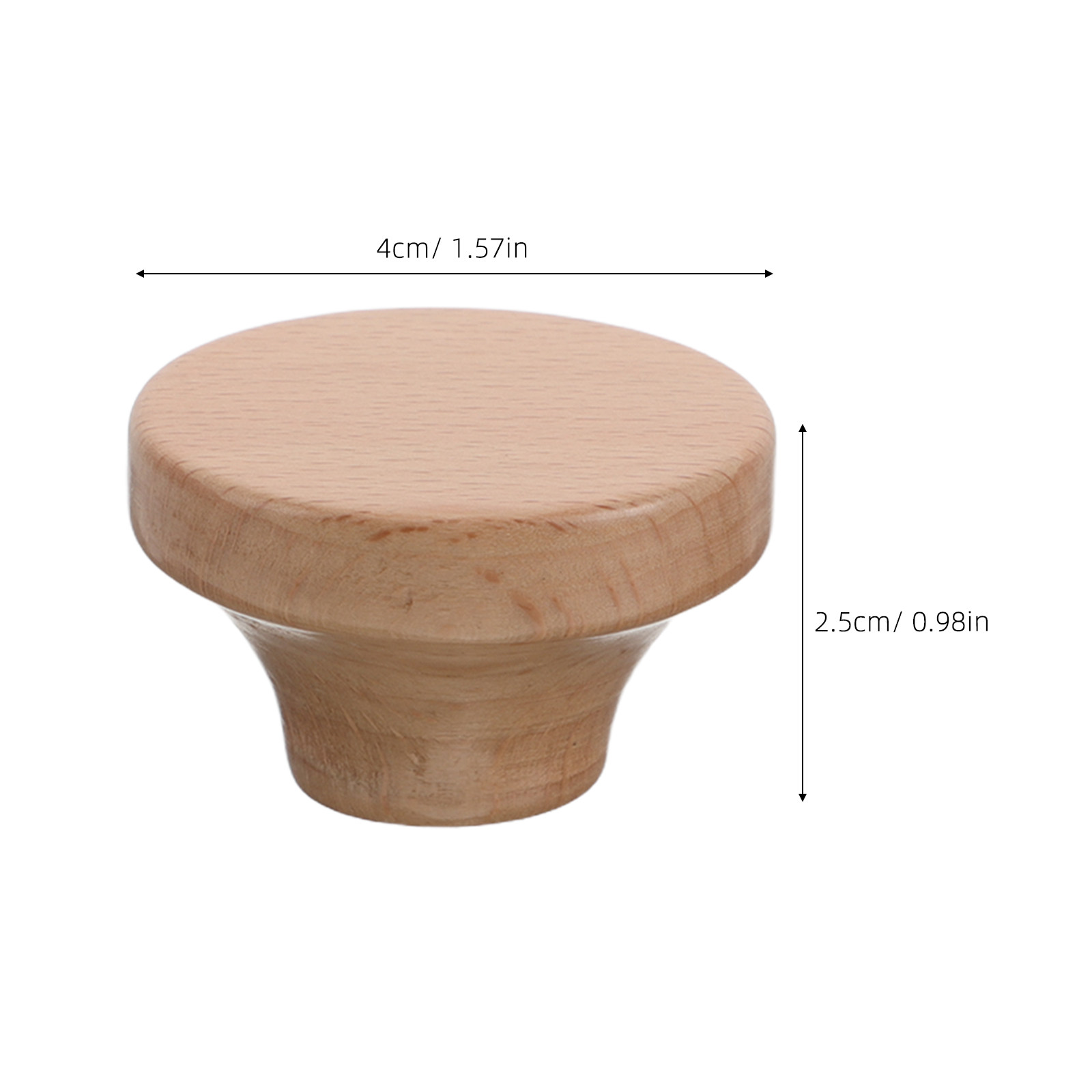 4Pcs Wooden Round Cabinet Knob - Door Knob Replacement のレビューと価格