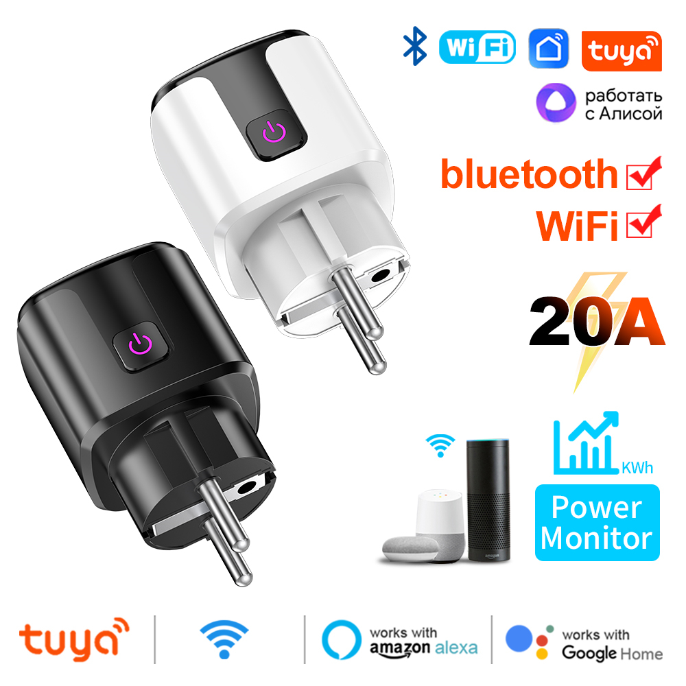 Tuya Smart 20A EU Plug WiFi+Bl - Home Improvement Outlet のレビューと価格