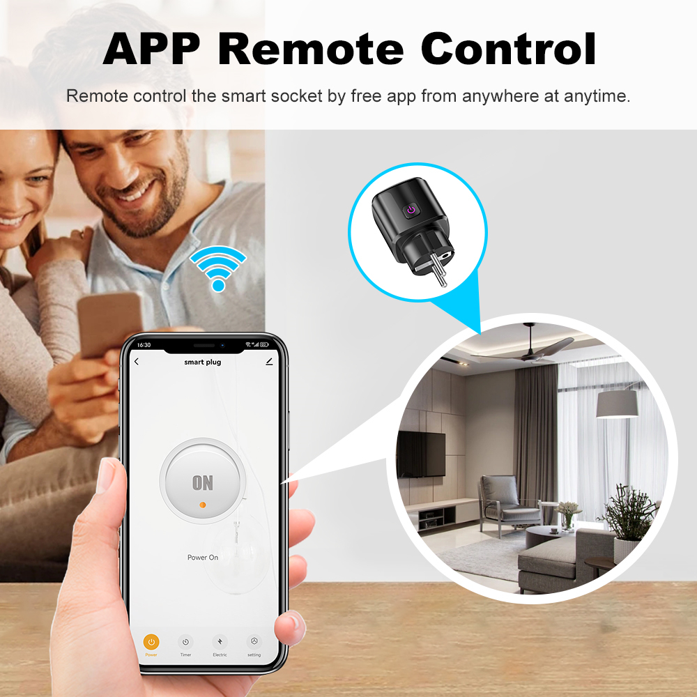 Tuya Smart 20A EU Plug WiFi+Bl - Home Improvement Outlet のレビューと価格