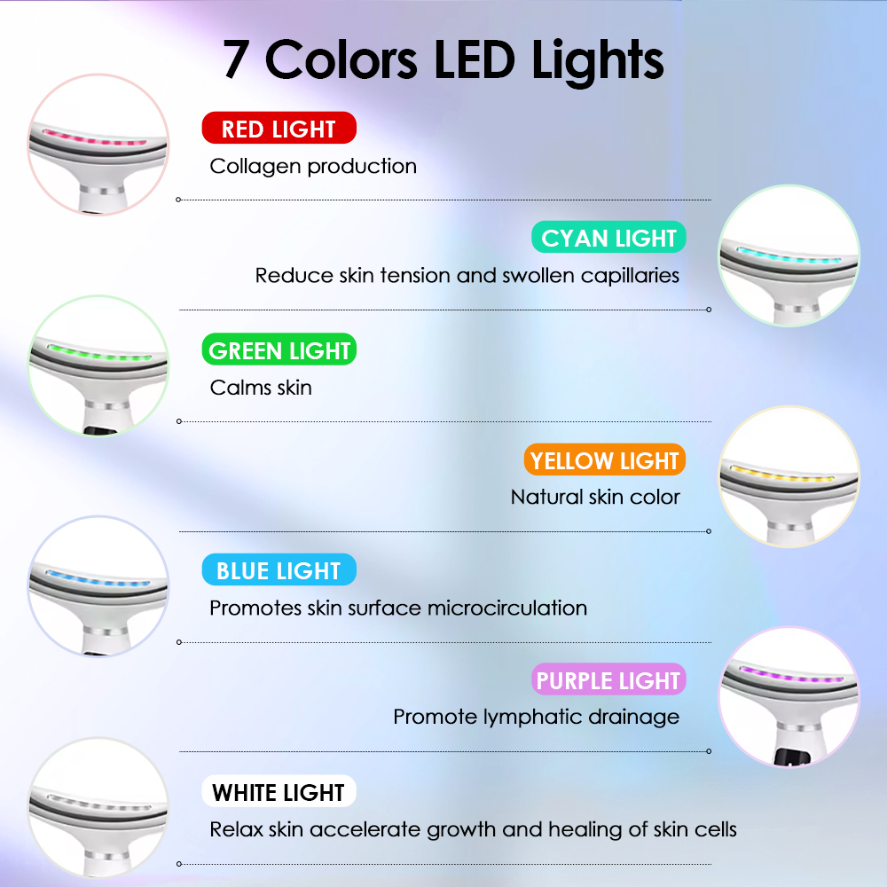7 Colors LED Lights Face Neck  - Home Improvement Us のレビューと価格