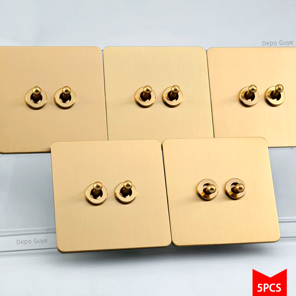 5/10 PCS Gold Wall Light Toggl - Home Improvement Guy のレビューと価格