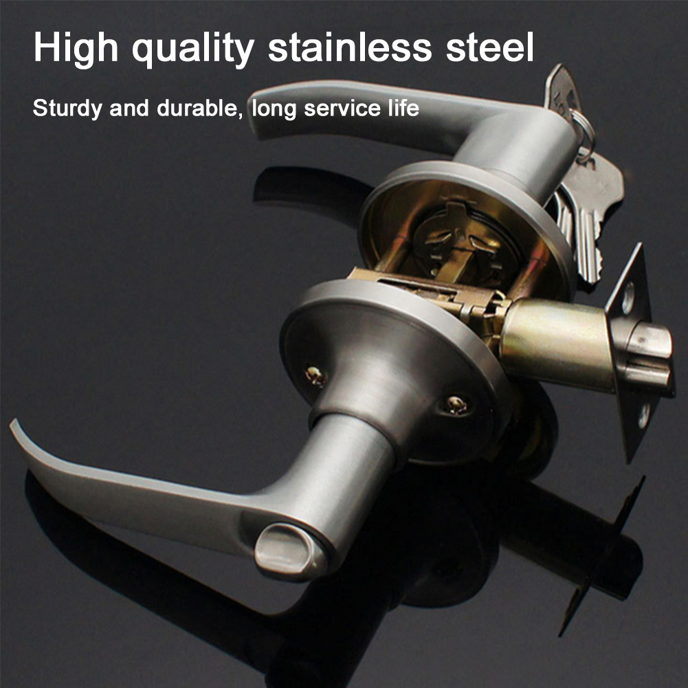 Door Lever Lock with 3 Keys En - Door Knob Replacement のレビューと価格