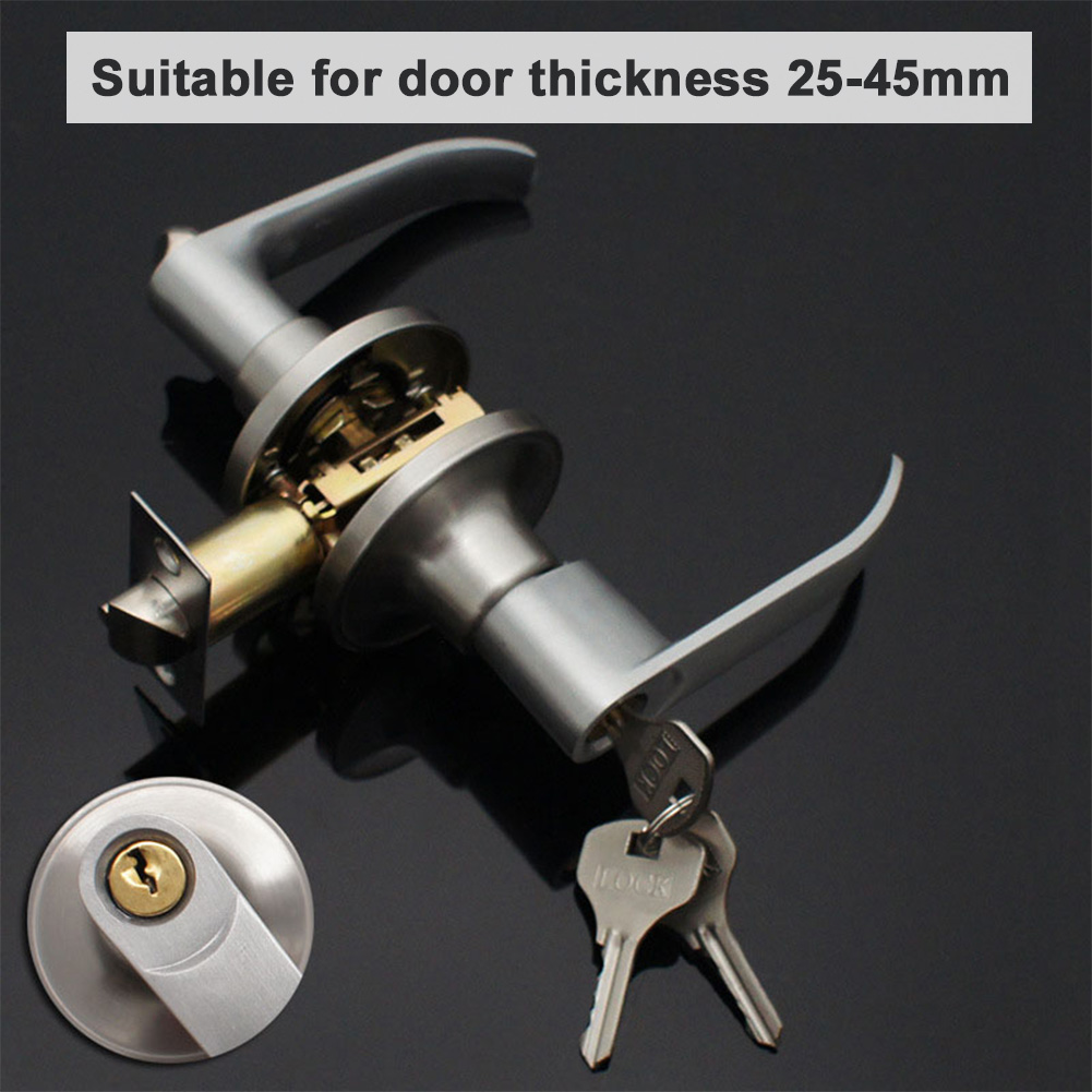Door Lever Lock with 3 Keys En - Door Knob Replacement のレビューと価格