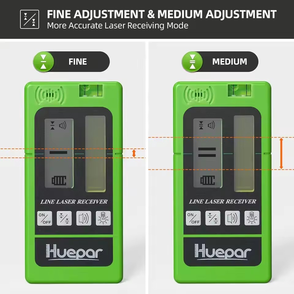 Huepar Laser Receiver LR-5RG f - Level Laser Line のレビューと価格
