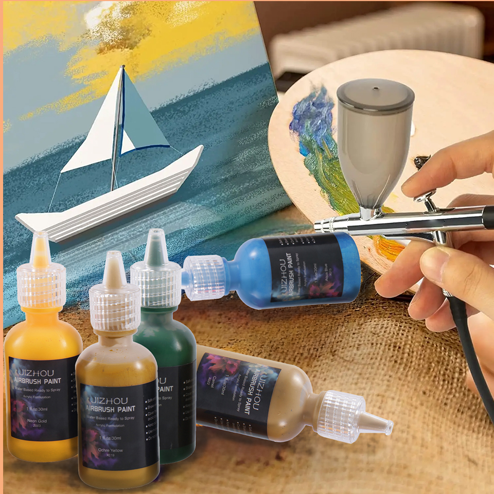 JIZHOU Airbrush Paint,18 Color - Spray Paint Primer のレビューと価格